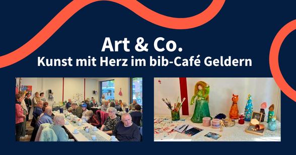 Personen bei der Eröffnungsfeier und Kunstwerke der Ausstellung.